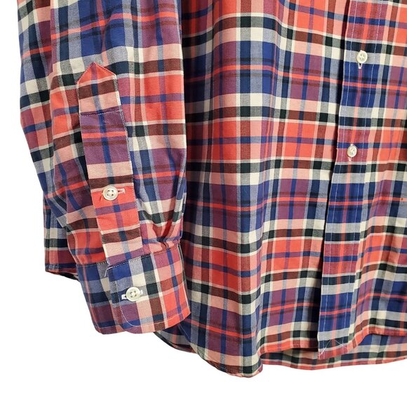 Ralph Lauren Big Shirt Mens Size XL Button Down Oxford Plaid 100% Cotton Logo - Picture 6 of 10